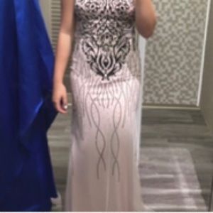 Juniors Strapless Bodycon Prom Dress